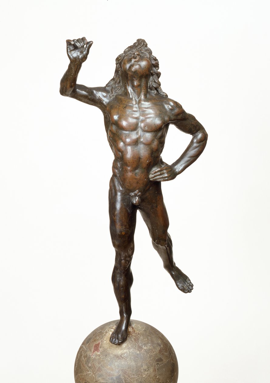 Merkury biorąc lot, c.1515 (stop miedzi, brekcja i drewno) autorstwa Giovanni Francesco Rustici