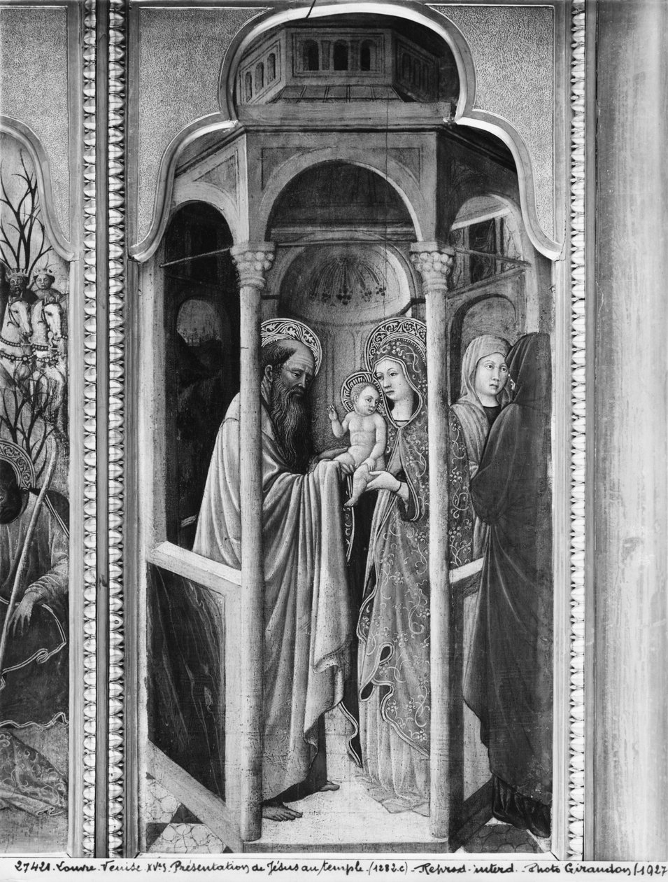 Cykl Życia Dziewicy, Ofiarowanie Jezusa w świątyni, ok. 1445 (olej na desce z topoli) autorstwa Giovanni Francesco da Rimini