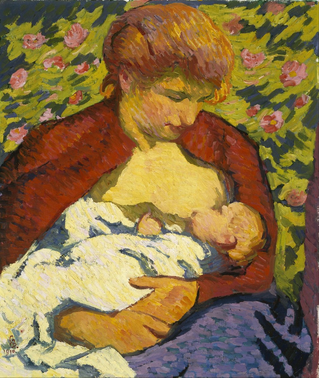 Młoda matka autorstwa Giovanni Giacometti