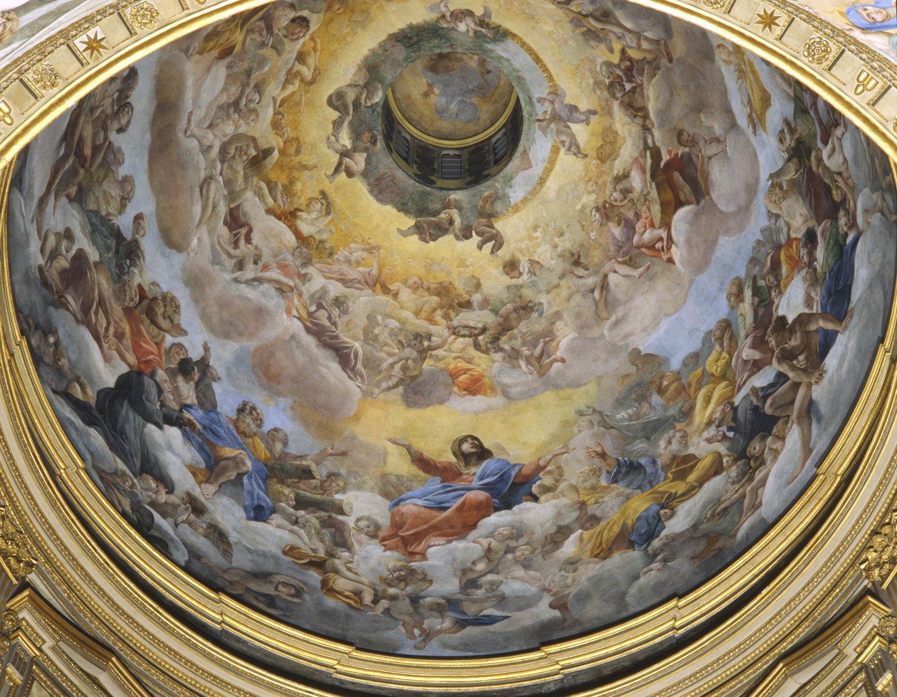 Chwała raju, 1627 autorstwa Giovanni Lanfranco