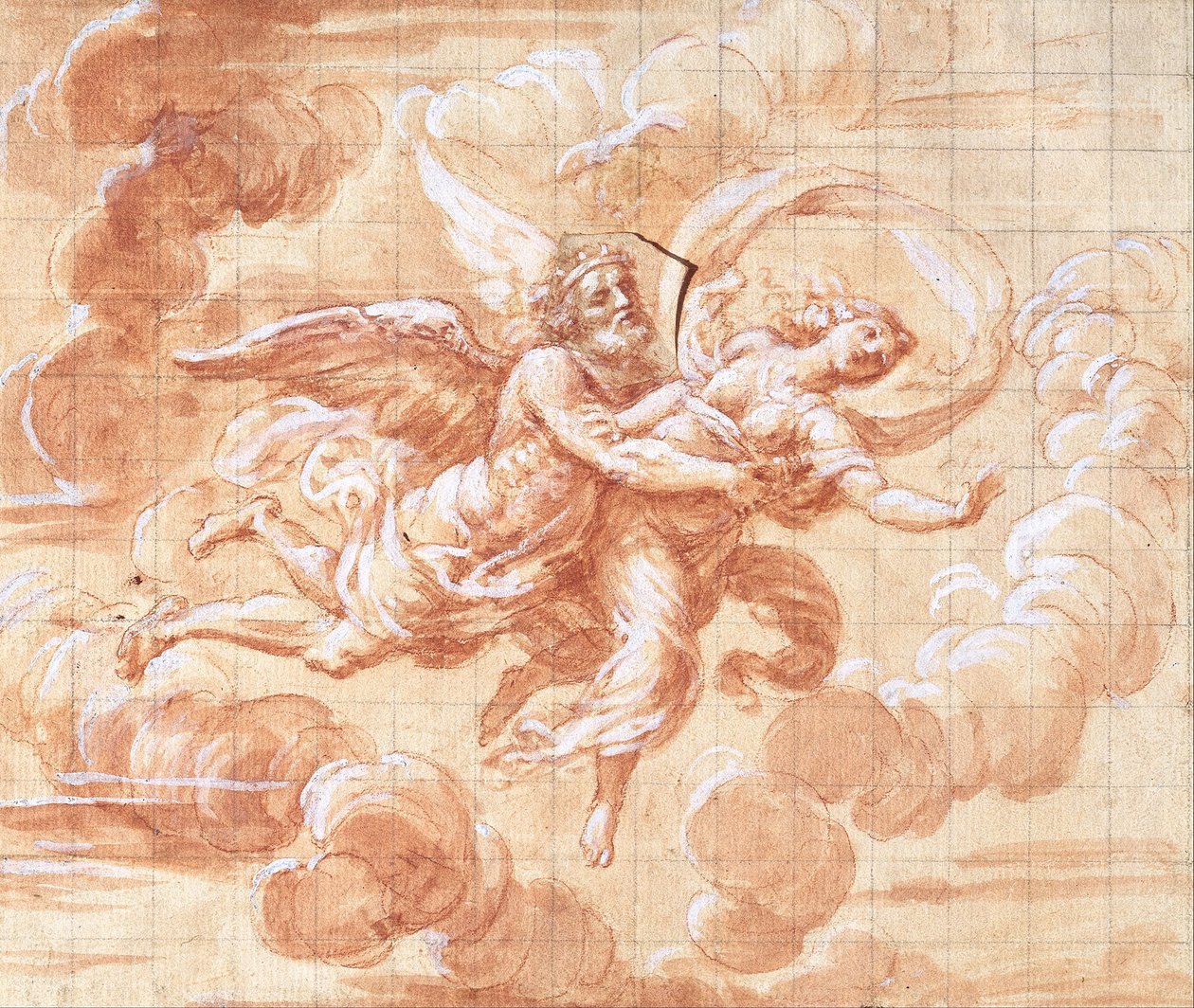 Boreas porywający Orithyia autorstwa Giovanni Maria Morandi