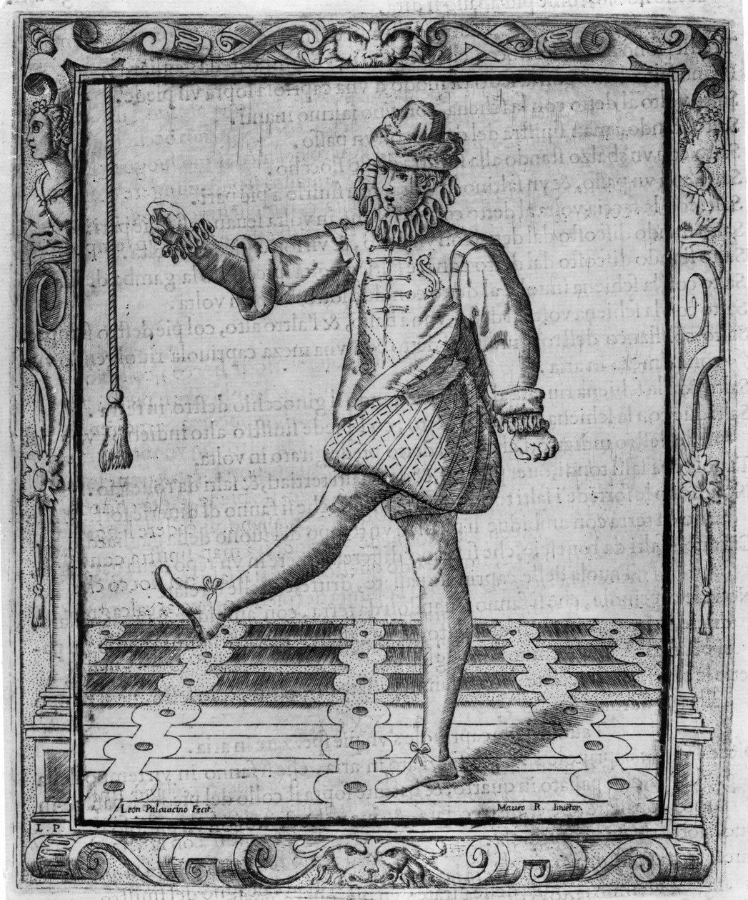Taniec dworski, Ilustracja z 