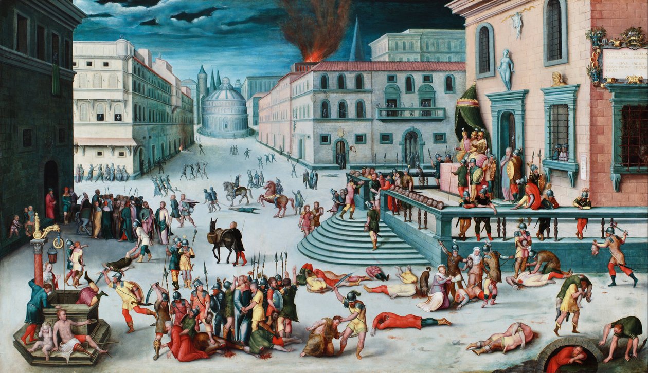 Filozof Diogenes rzuca swoją miskę autorstwa Giovanni Paolo Pannini