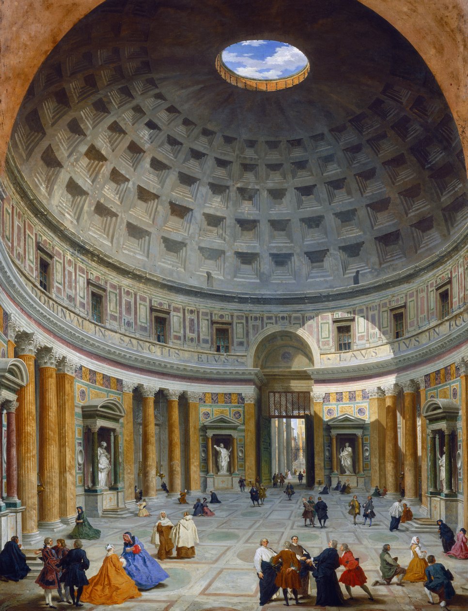 Wnętrze Panteonu, Rzym autorstwa Giovanni Paolo Pannini