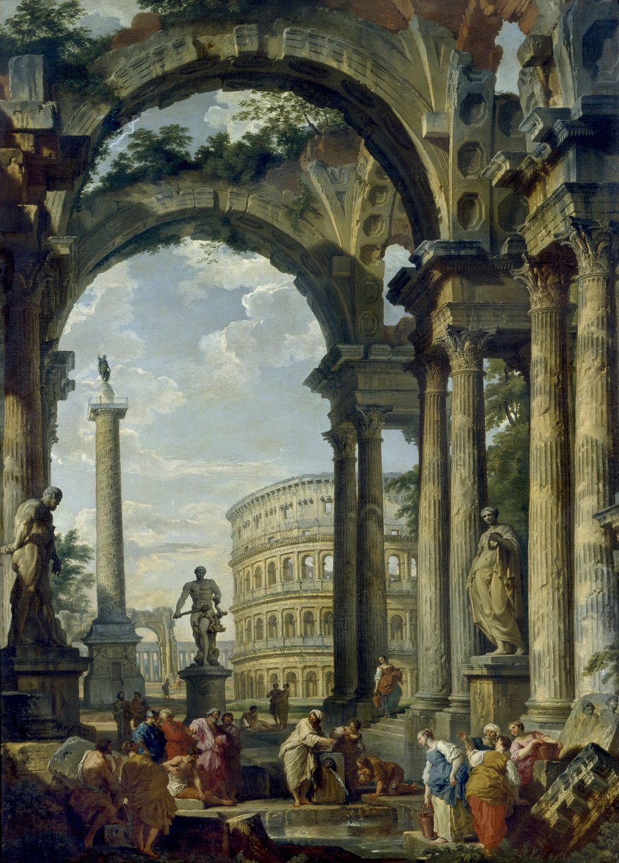 Roman Capriccio, XVIII w. autorstwa Giovanni Paolo Pannini