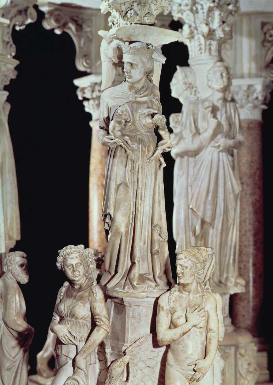 Ambona, detal (marmur) (szczegół zob. 124320) autorstwa Giovanni Pisano