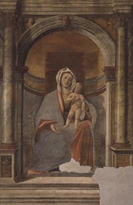 Madonna z Dzieciątkiem (fresk) autorstwa Giovanni Buonconsiglio