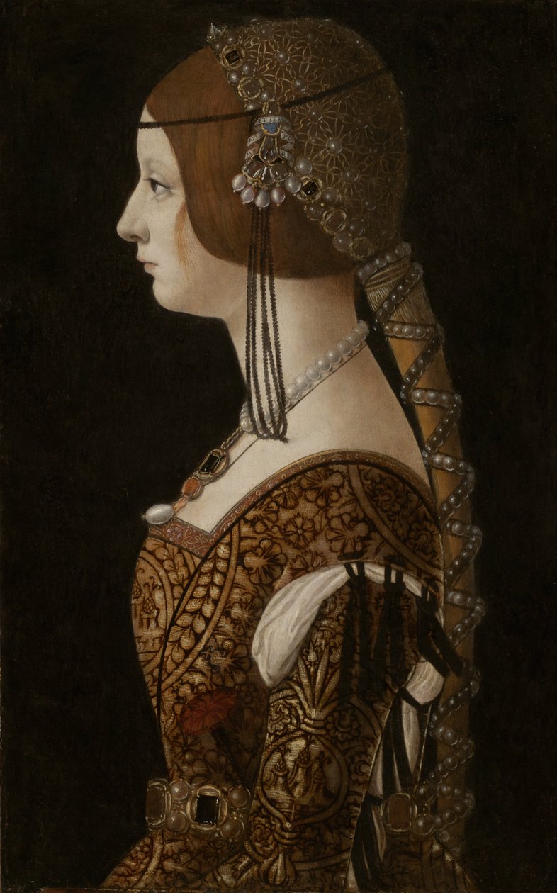 Bianca Maria Sforza autorstwa Giovanni Ambrogio de Predis
