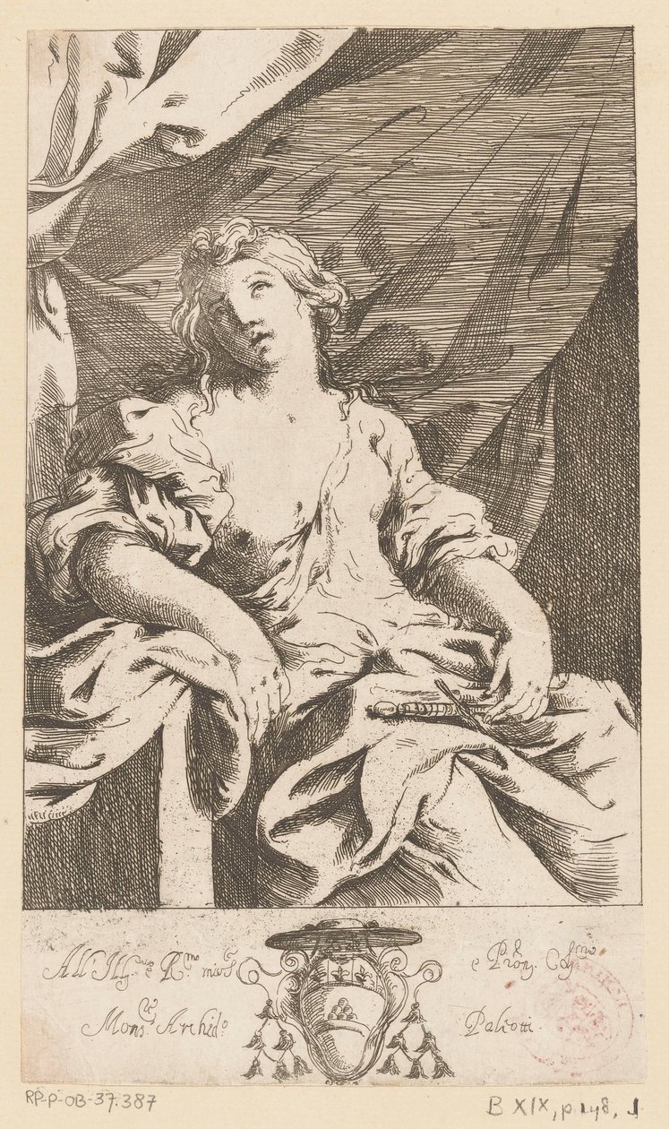 Lukrecja autorstwa Giovanni Andrea Sirani