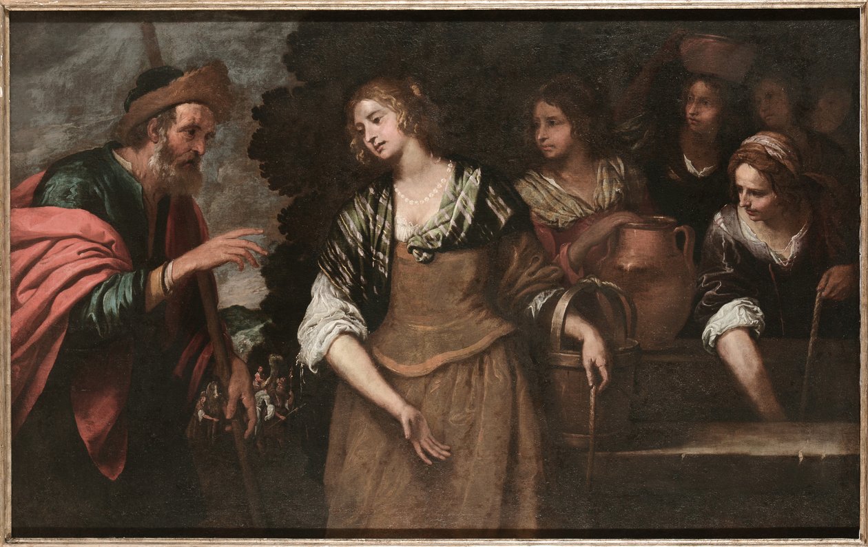 Rebecca przy studni. autorstwa Giovanni Andrea de Ferrari