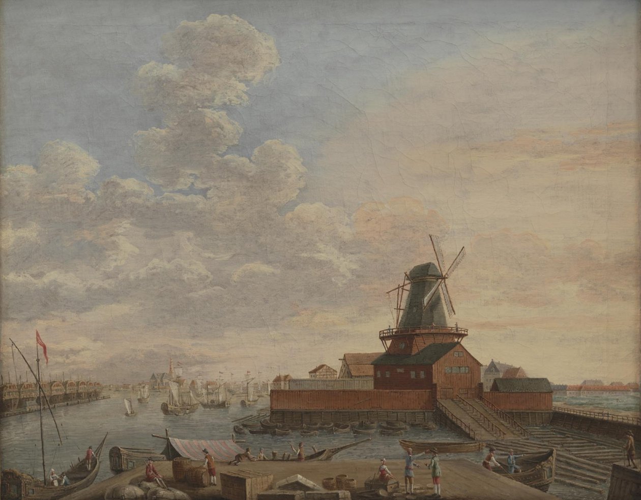 Stocznie Marynarki Wojennej w Christianshavn autorstwa Giovanni Antonio Cesari