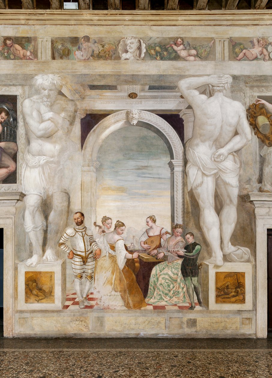 Koncert, Sala Główna, ok. 1570 (fresk) autorstwa Giovanni Antonio Fasolo
