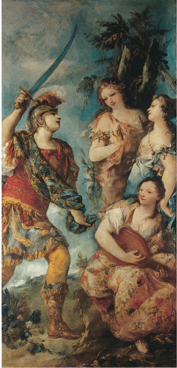 Rinaldo i nimfy autorstwa Giovanni Antonio Guardi