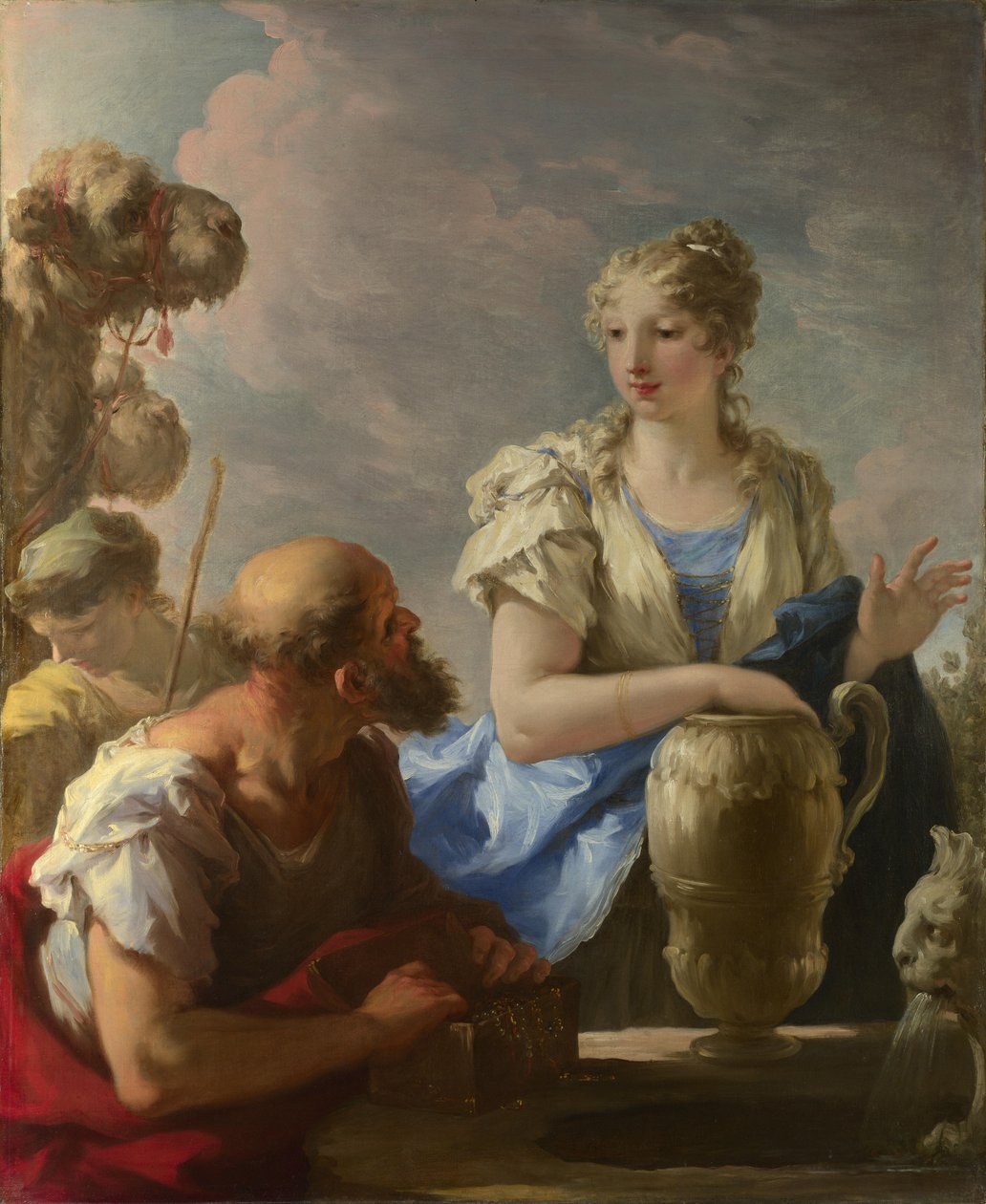 Rebeka przy studni, 1708-13 autorstwa Giovanni Antonio Pellegrini