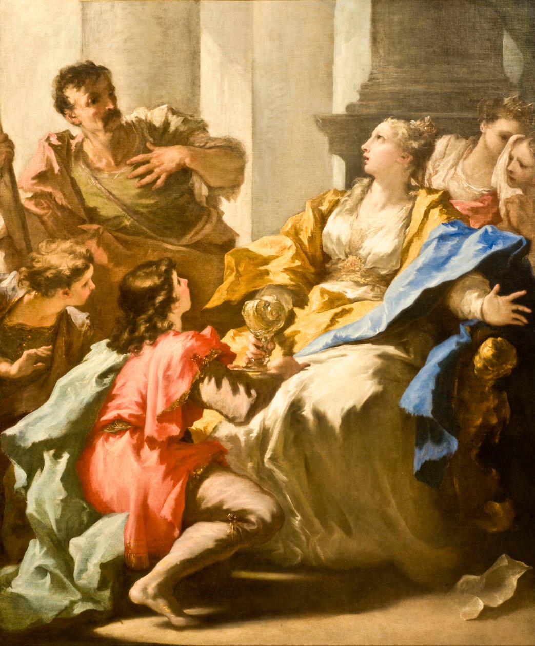 Sophonisba odbierająca puchar trucizny autorstwa Giovanni Antonio Pellegrini