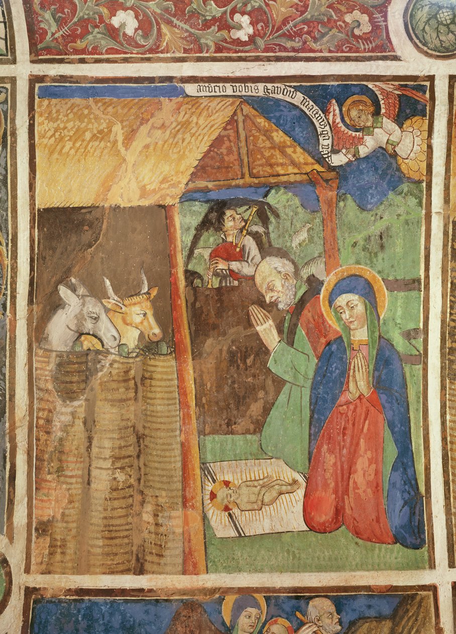 Narodzenia, ok. 1480 (fresk) autorstwa Giovanni Baleison