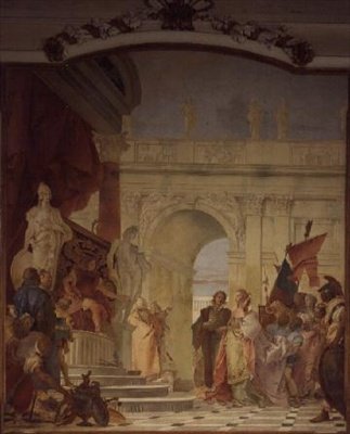 Wielkoduszność Scypiona autorstwa Giovanni Battista Tiepolo