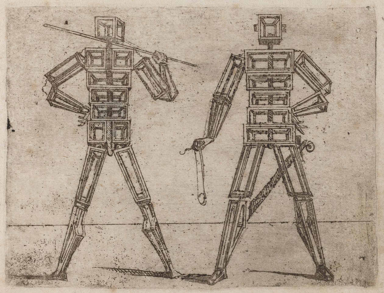 Z „Bizzarie di different Figures” autorstwa Giovanni Battista Bracelli