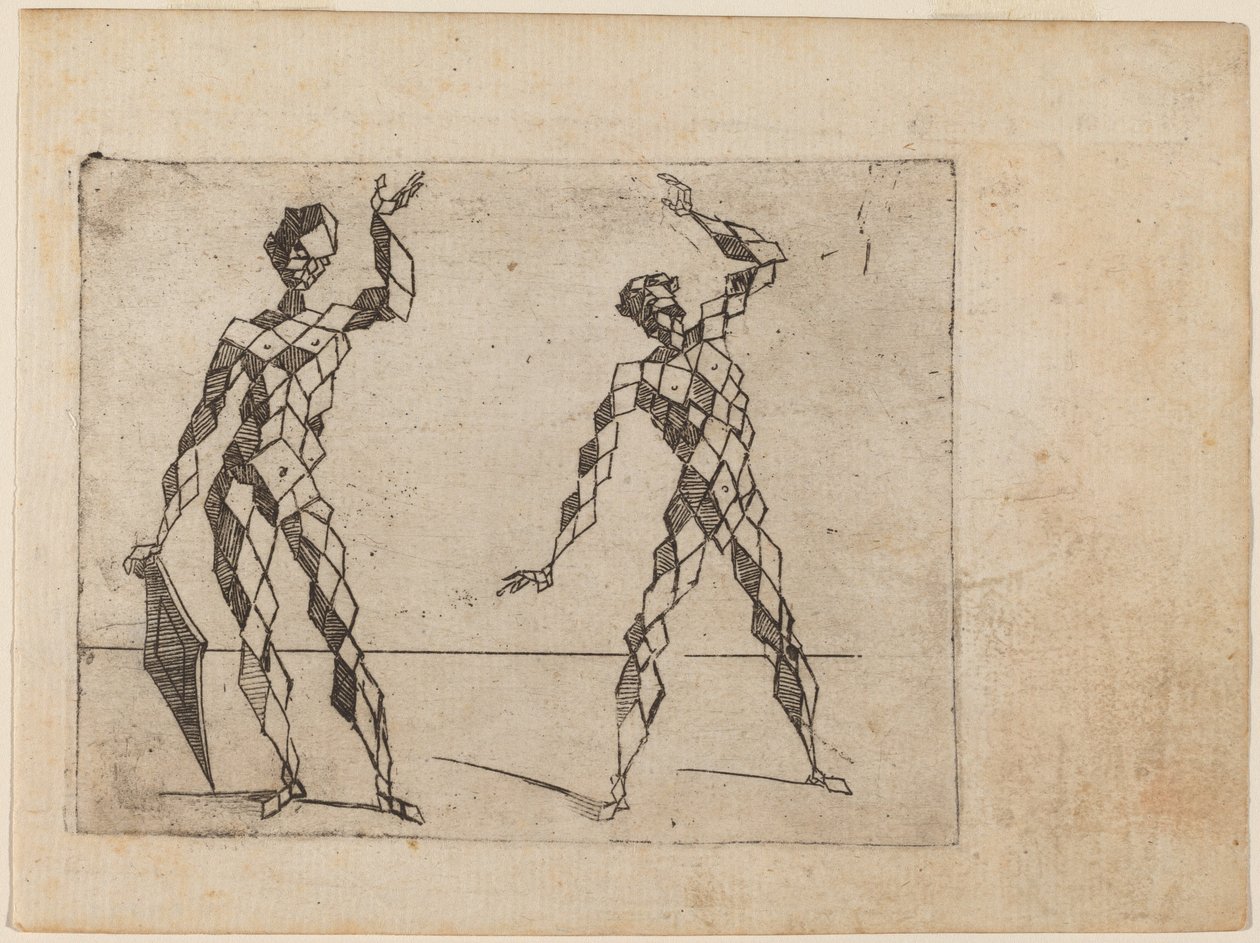 Z „Bizzarie di different Figures” autorstwa Giovanni Battista Bracelli