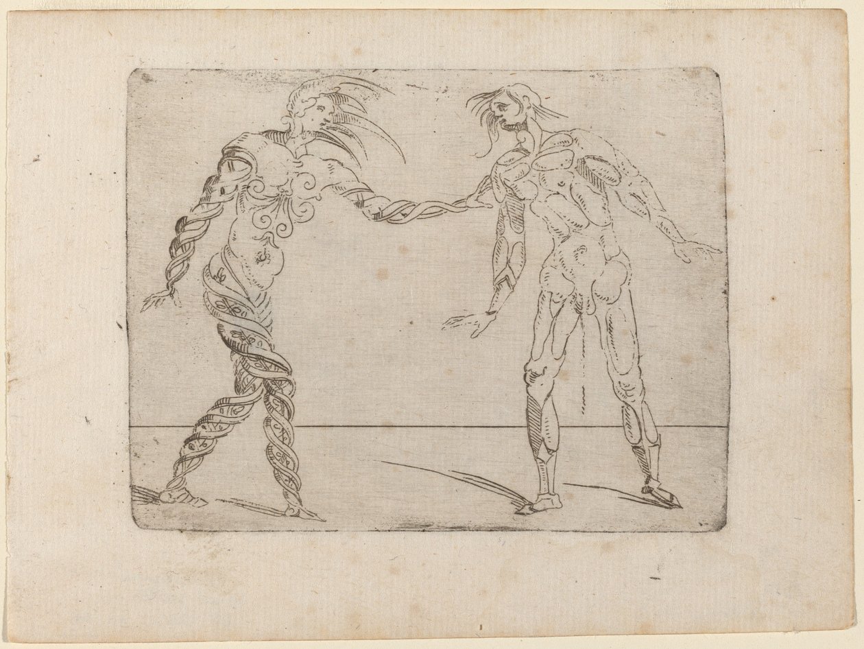 Z „Bizzarie di different Figures” autorstwa Giovanni Battista Bracelli