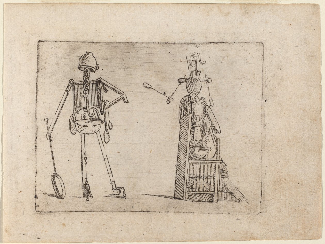 Z „Bizzarie di different Figures” autorstwa Giovanni Battista Bracelli