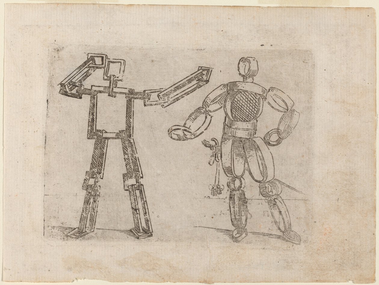 Z „Bizzarie di different Figures” autorstwa Giovanni Battista Bracelli