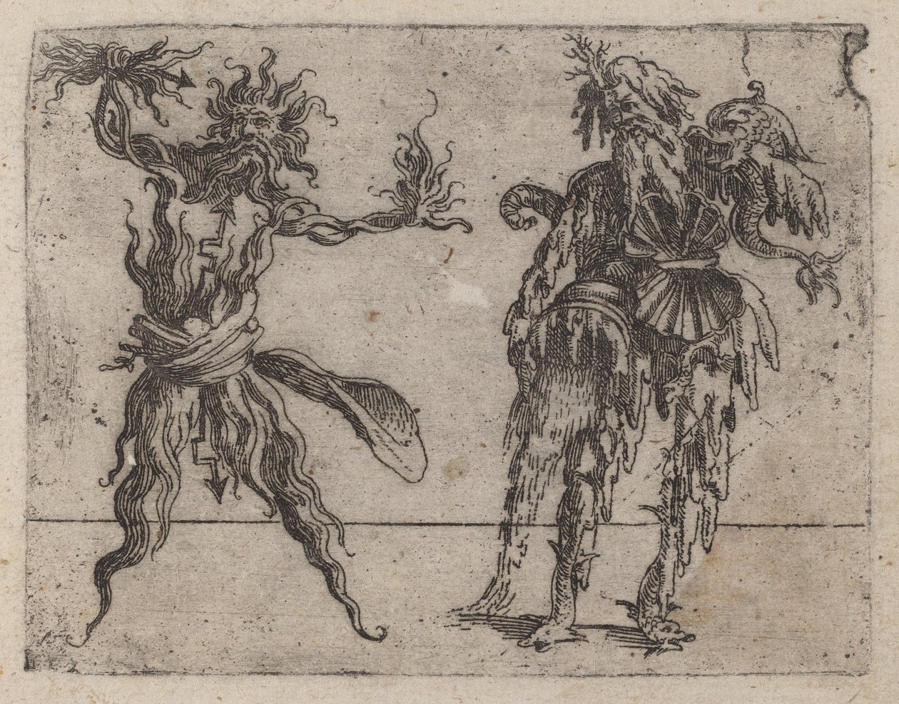 Z „Bizzarie di different Figures” autorstwa Giovanni Battista Bracelli