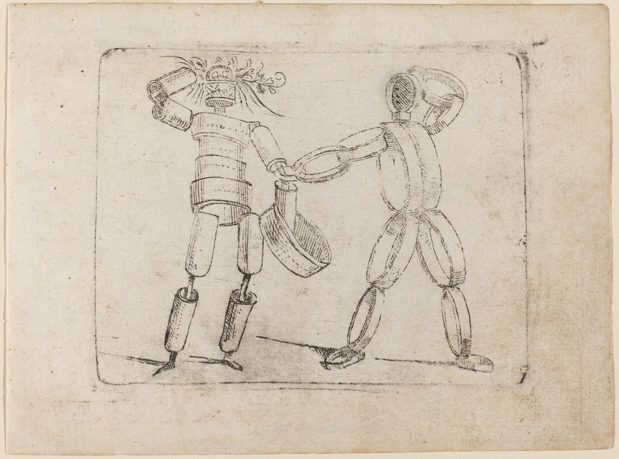 Z „Bizzarie di different Figures” autorstwa Giovanni Battista Bracelli