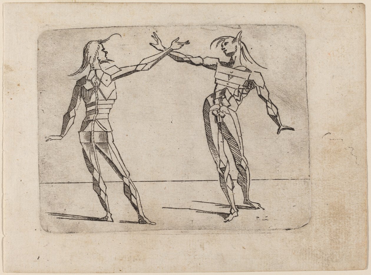 Z „Bizzarie di different Figures” autorstwa Giovanni Battista Bracelli