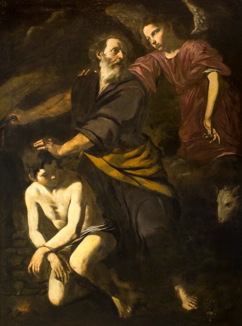 Ofiara Izaaka autorstwa Giovanni Battista Caracciolo