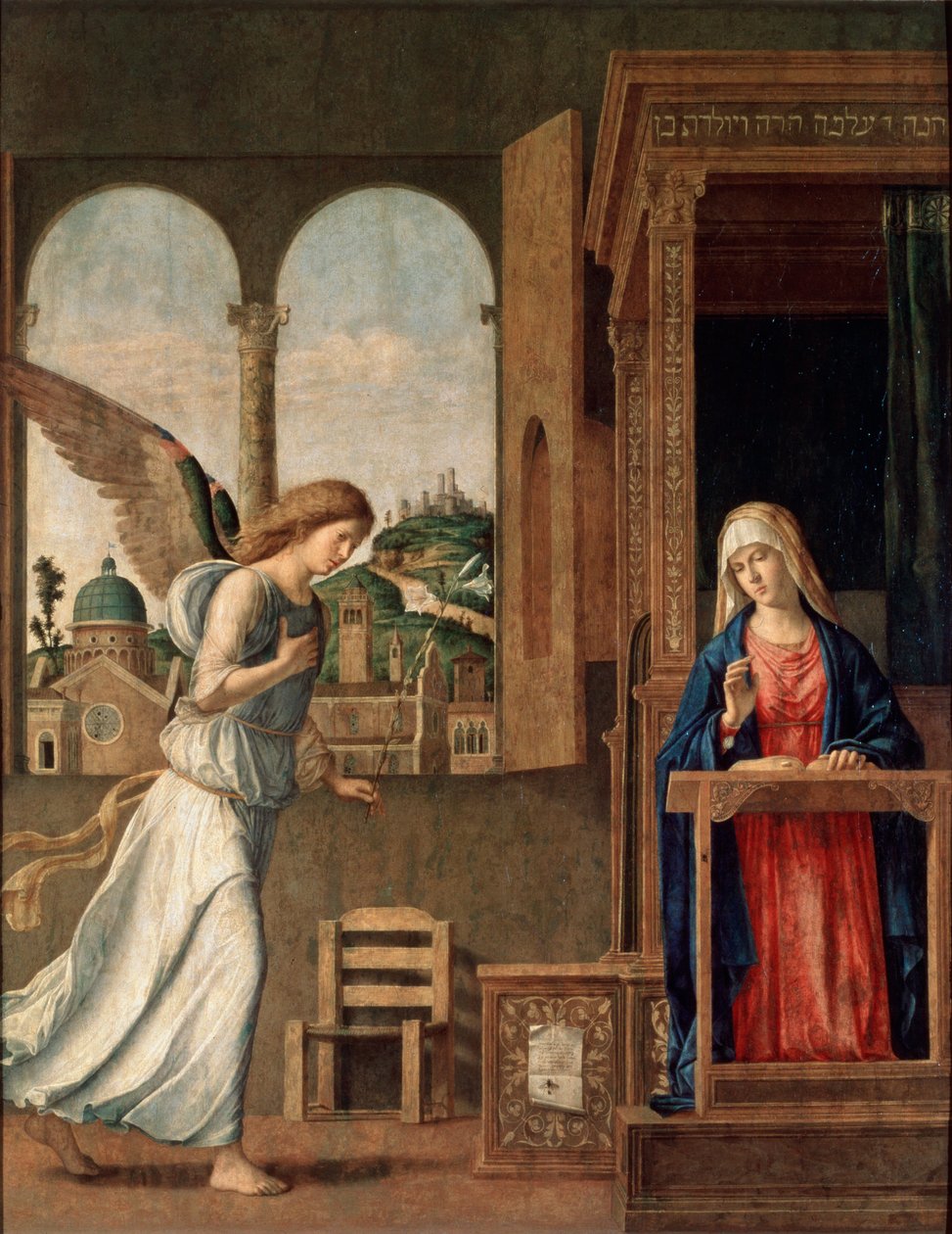 Zwiastowanie, 1495. autorstwa Giovanni Battista Cima da Conegliano