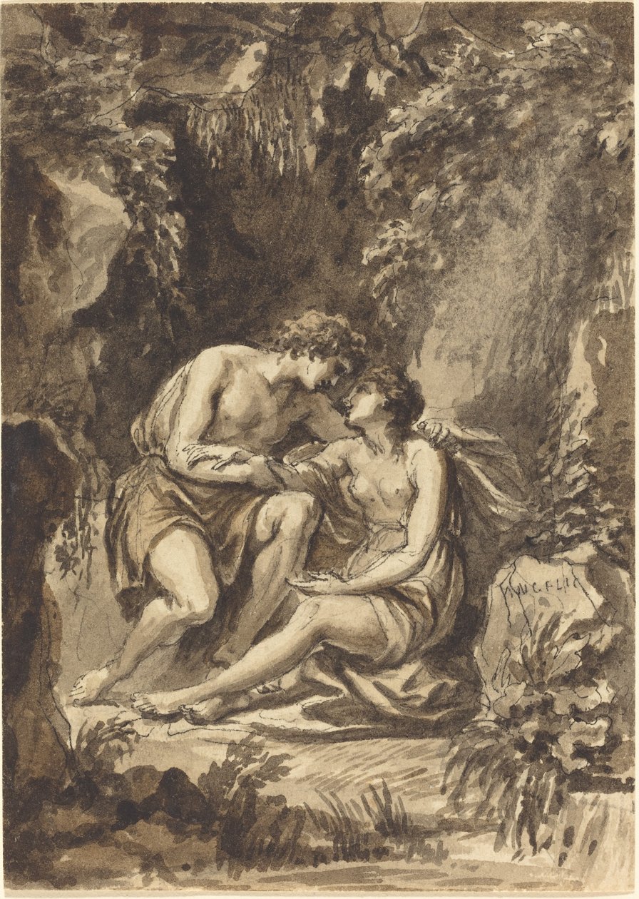 Angelica i Medoro autorstwa Giovanni Battista Cipriani