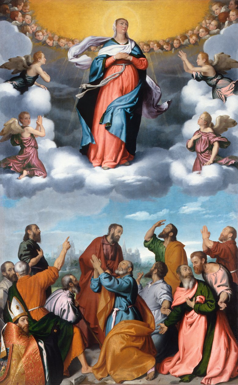 Wniebowzięcie Najświętszej Maryi Panny autorstwa Giovanni Battista Moroni