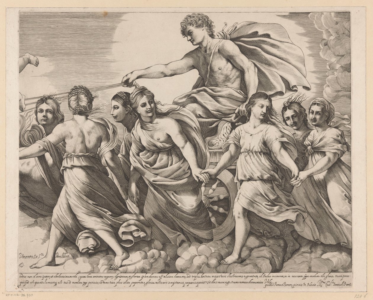 Apollo i Aurora (prawa część) autorstwa Giovanni Battista Pasqualini