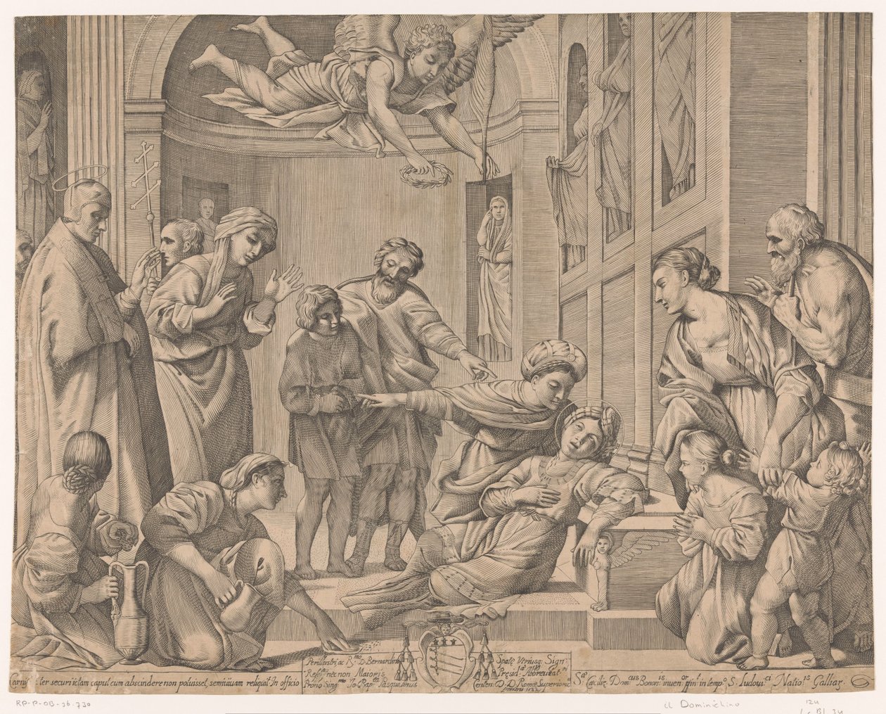 Śmierć św. Cecylii autorstwa Giovanni Battista Pasqualini