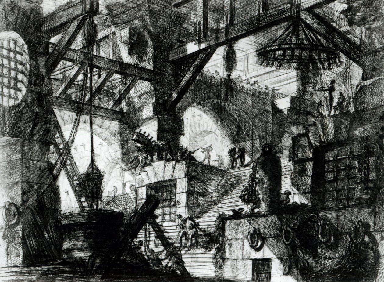 Wyimaginowane więzienie autorstwa Giovanni Battista Piranesi