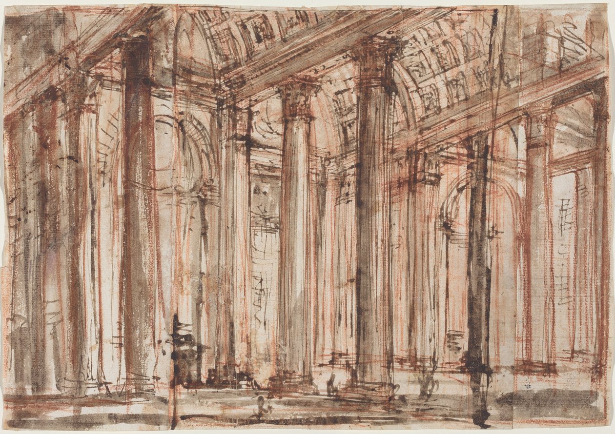 Portyk Panteonu autorstwa Giovanni Battista Piranesi