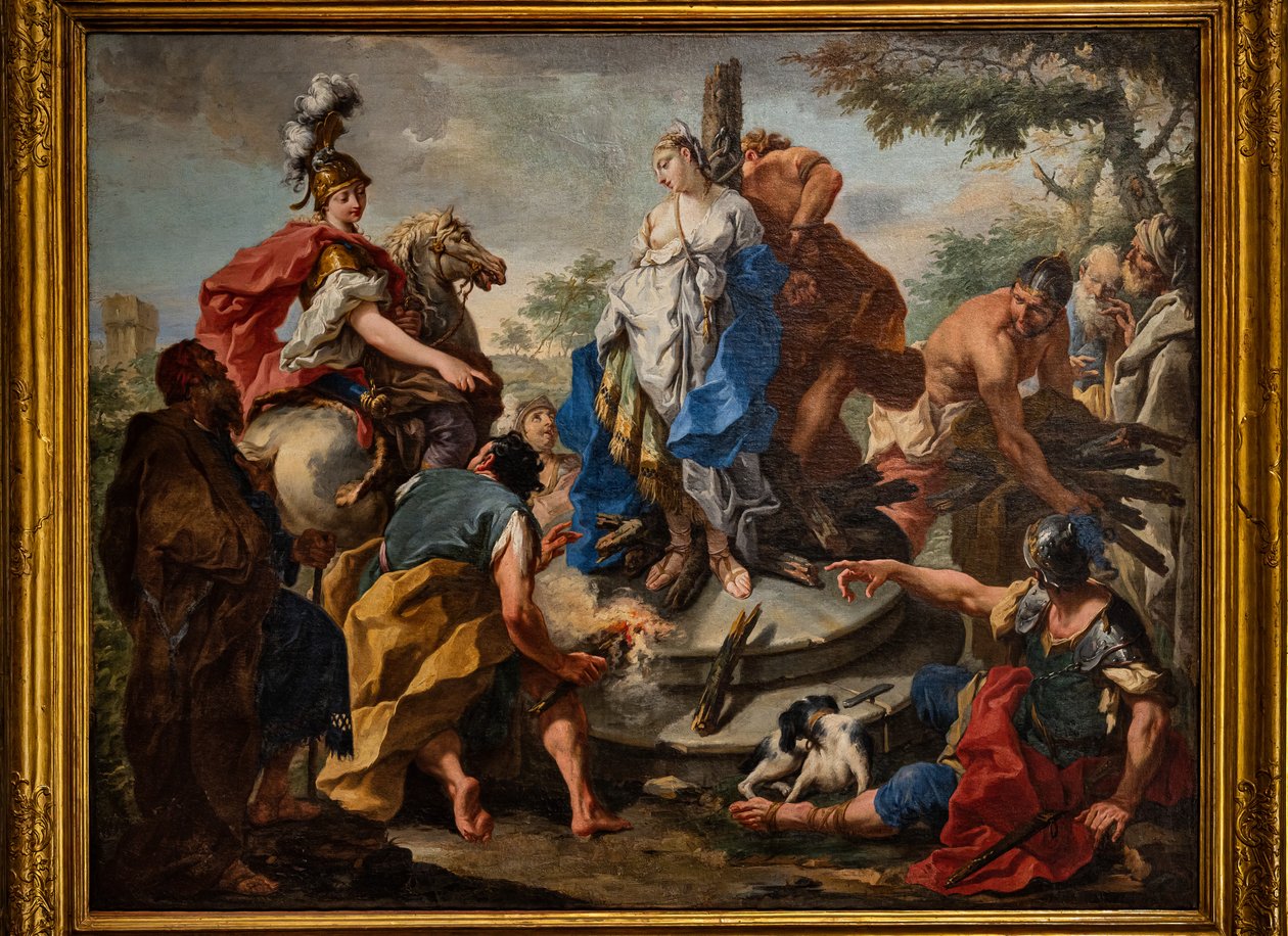 Olindo i Sophronia autorstwa Giovanni Battista Pittoni