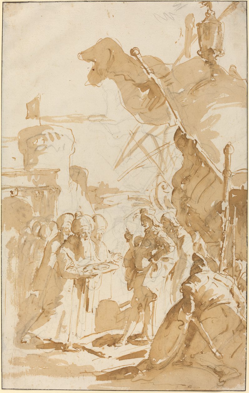 Kapitulacja miasta autorstwa Giovanni Battista Tiepolo