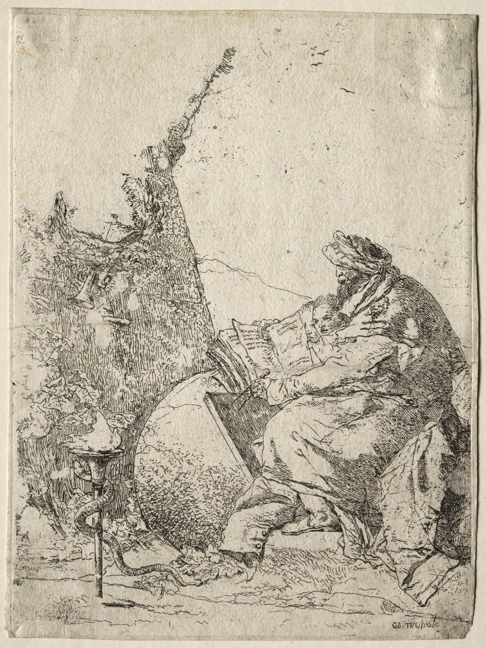Fantazje: Filozof. autorstwa Giovanni Battista Tiepolo