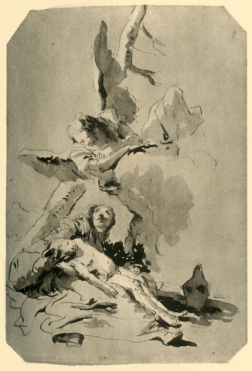 Hagar i Ismael, 1735, 1928 autorstwa Giovanni Battista Tiepolo