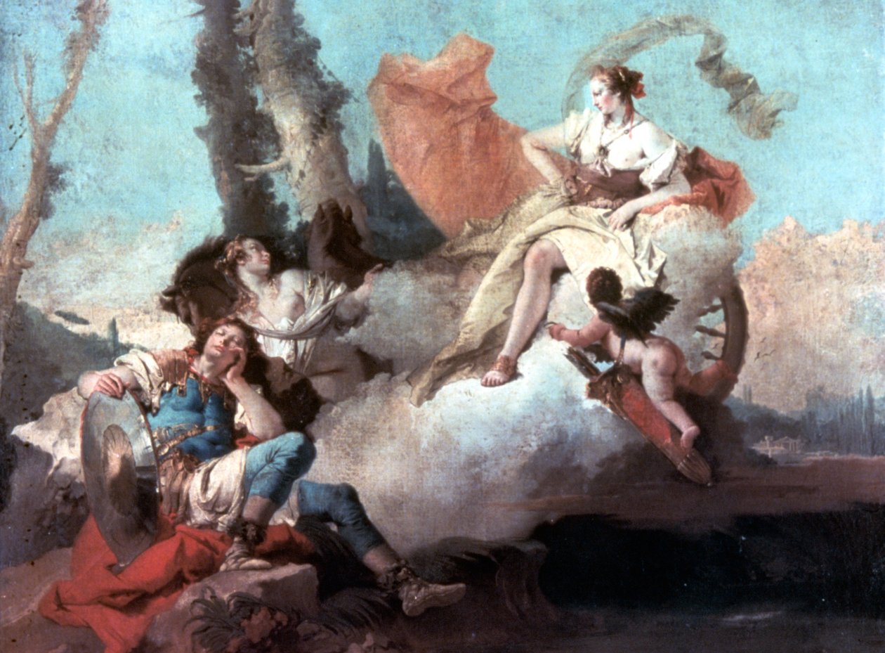 Rinaldo zaczarowany przez Armida 1742-1745 autorstwa Giovanni Battista Tiepolo