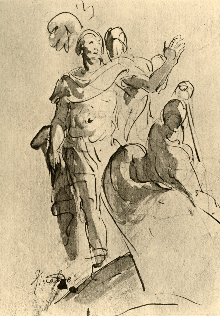Rinaldo lub Eneasz, 1757, 1928 autorstwa Giovanni Battista Tiepolo