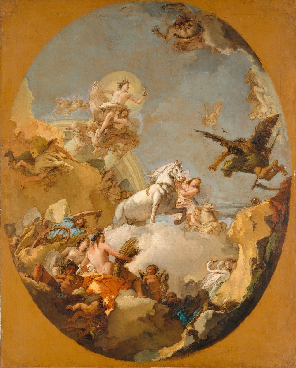 Rydwan Aurory, lata 60. XVIII wieku. autorstwa Giovanni Battista Tiepolo