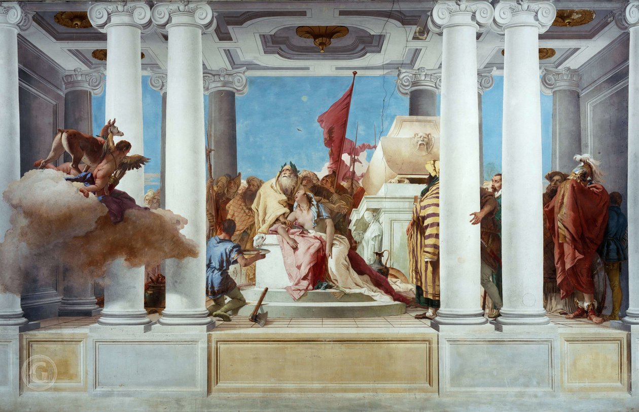 Ofiara Ifigenii autorstwa Giovanni Battista Tiepolo