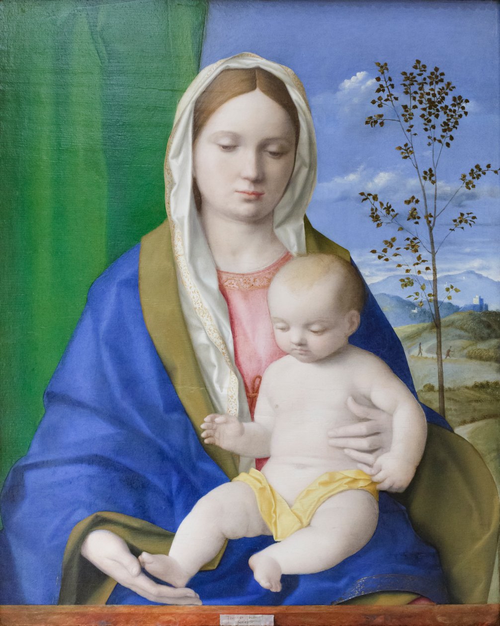 Madonna z Dzieciątkiem, ok. 1500 (olej na płycie) autorstwa Giovanni Bellini