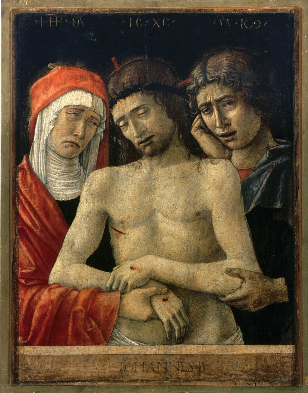 Pieta z Matką Boską i św. Janem autorstwa Giovanni Bellini