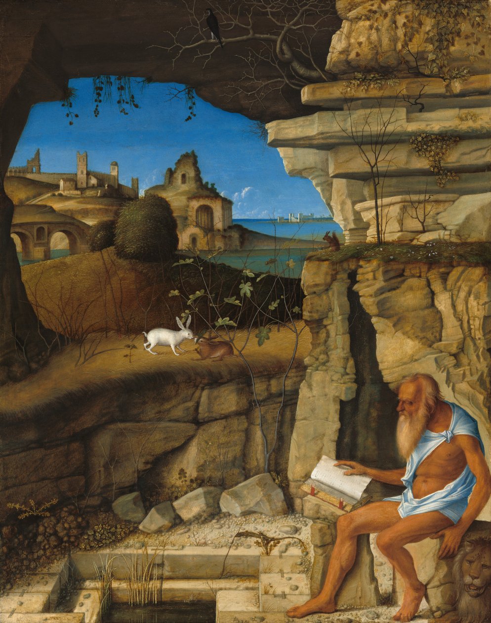 Św. Hieronima Czytanie, 1505. autorstwa Giovanni Bellini