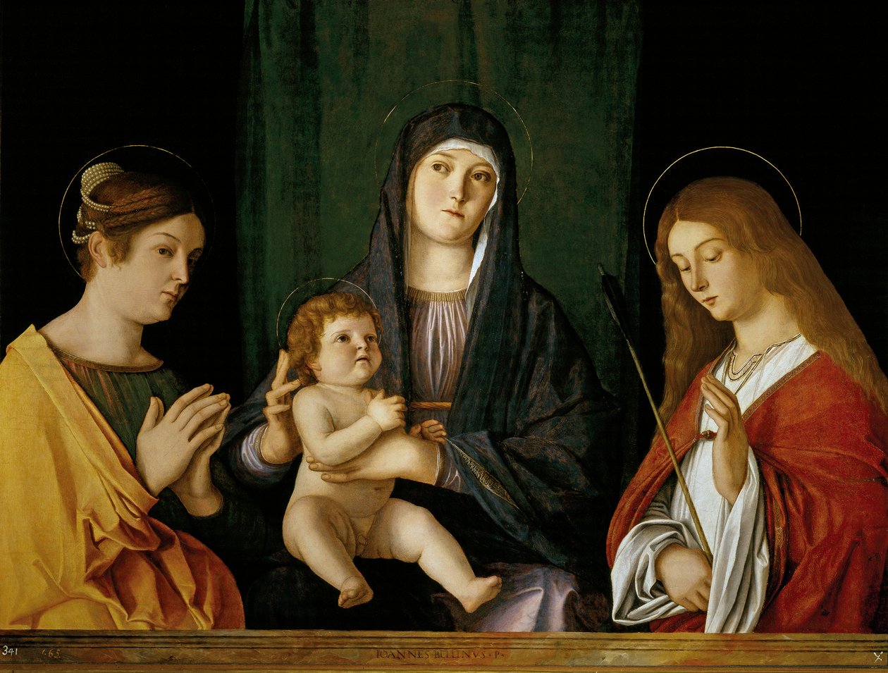 Dziewica z Dzieciątkiem między dwoma świętymi autorstwa Giovanni Bellini