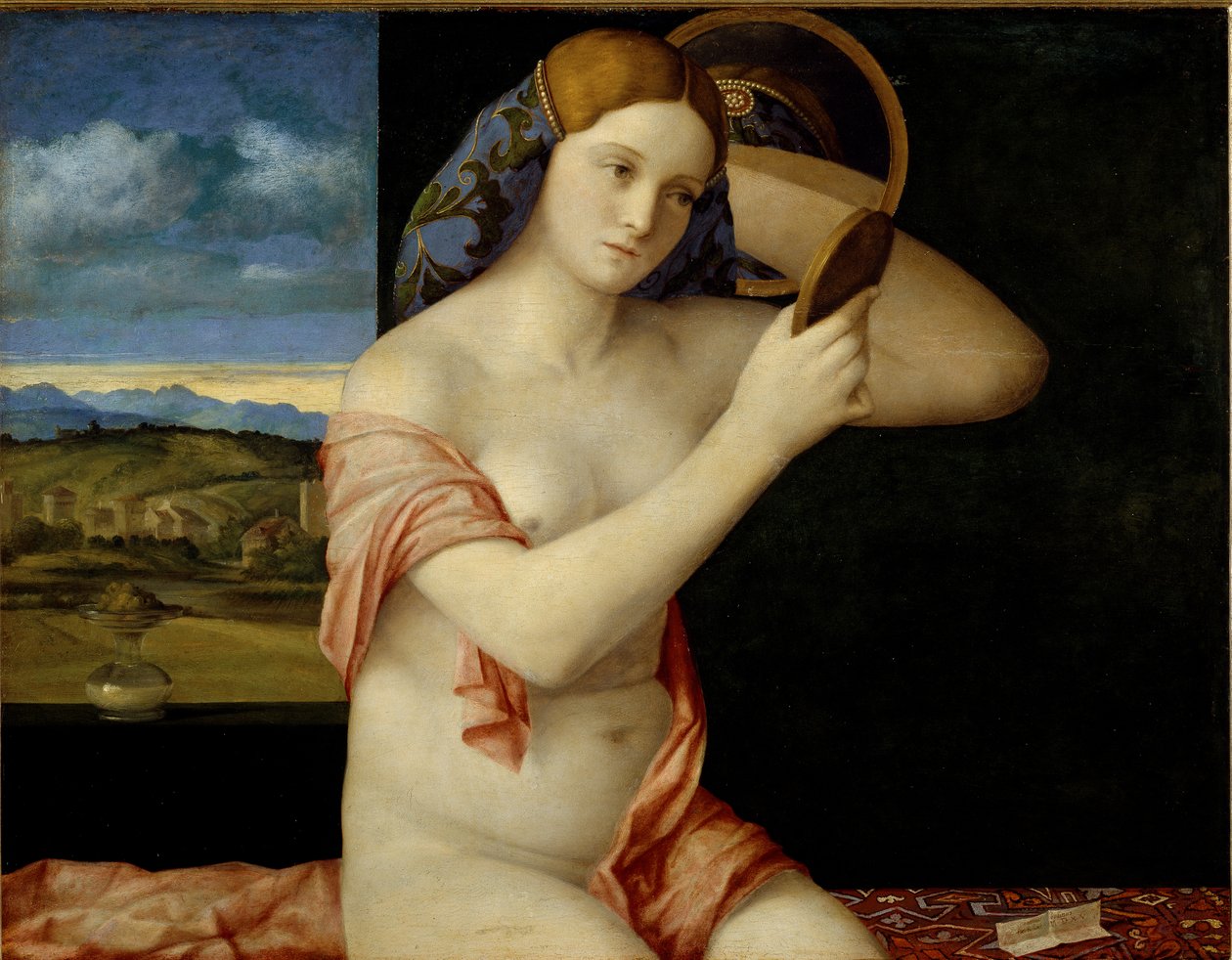 Młoda kobieta w toalecie autorstwa Giovanni Bellini
